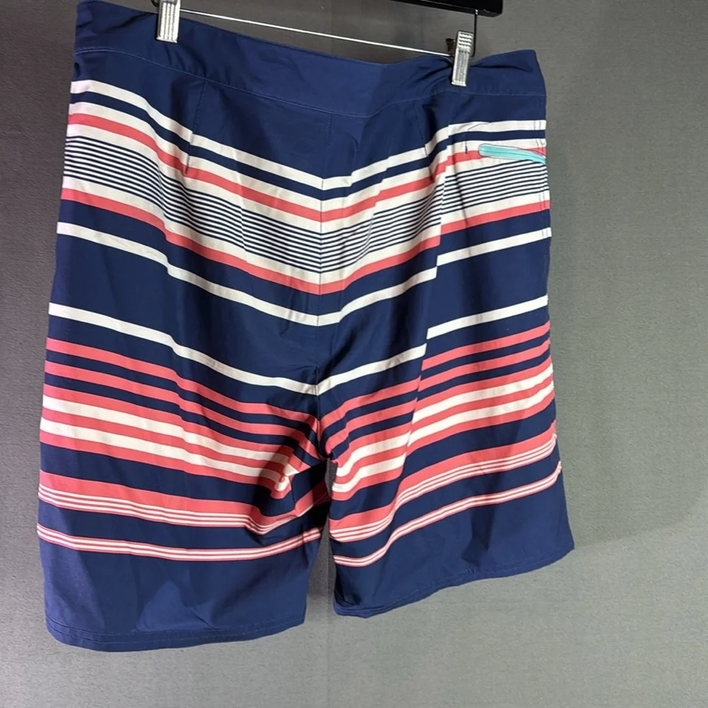 Vineyard Vines‎ Blue and orange Board Shorts Nautical Stripes size 34
